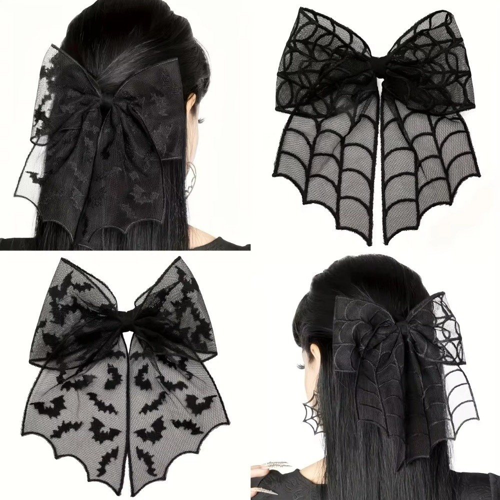 Embroidery Gothic - دبابيس شعر من التول والدانتيل بتطريز
