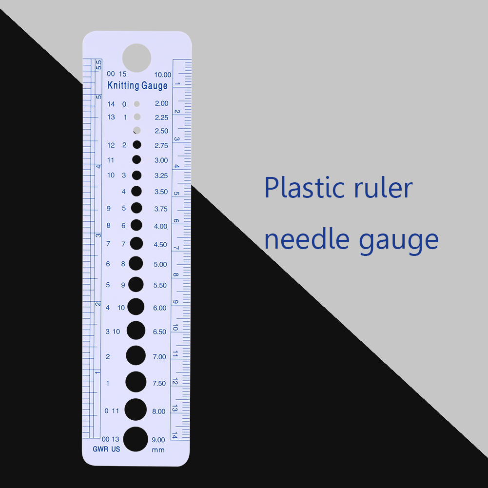 Embroidery Needles - مسطرة خياطة بلاستيكية للحياكة والتطريز، مقياس
