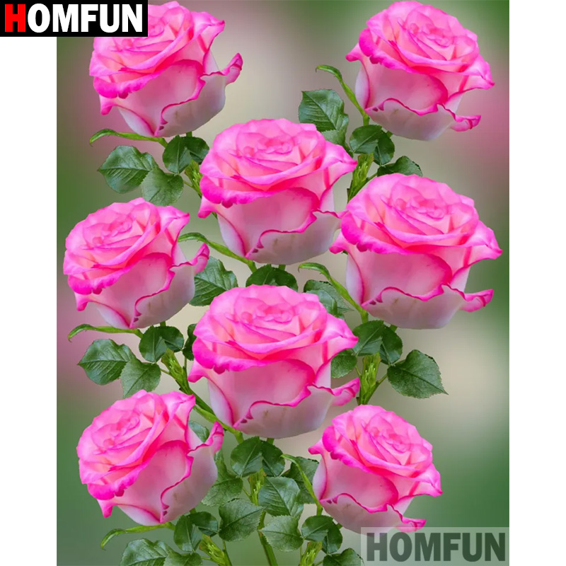 Embroidery Roll Pattern - HOMFUN الماس التطريز 