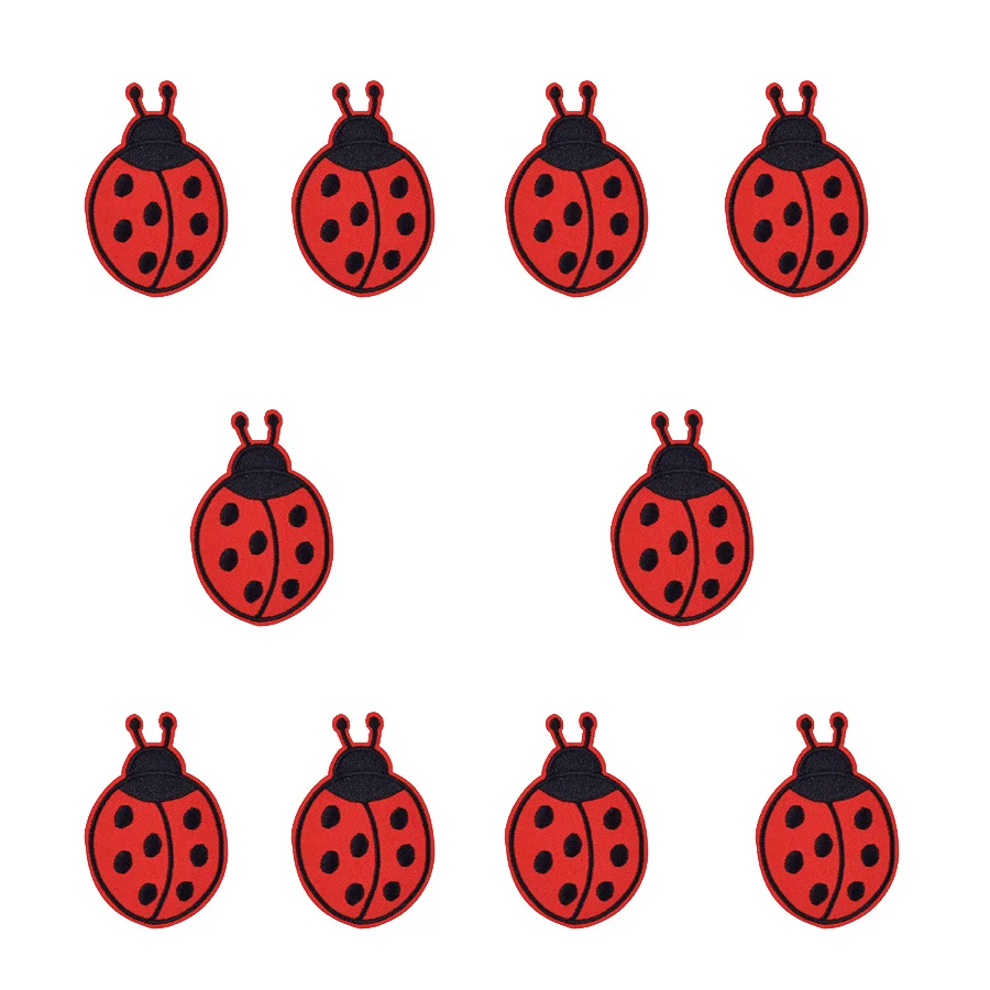 Embroidery Lady Bug - بقع للملابس الحديد على زين الحشرات