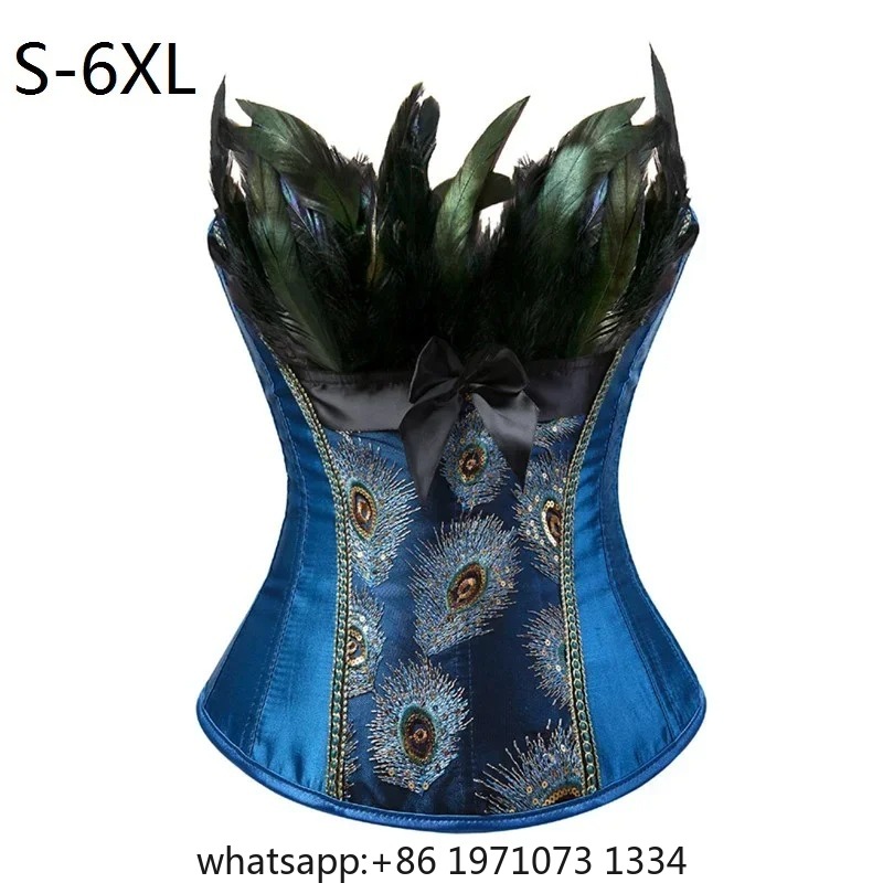 Embroidery Gothic - كورسيهات ومشدات كوداتوس بتطريز الطاووس، كورسيه