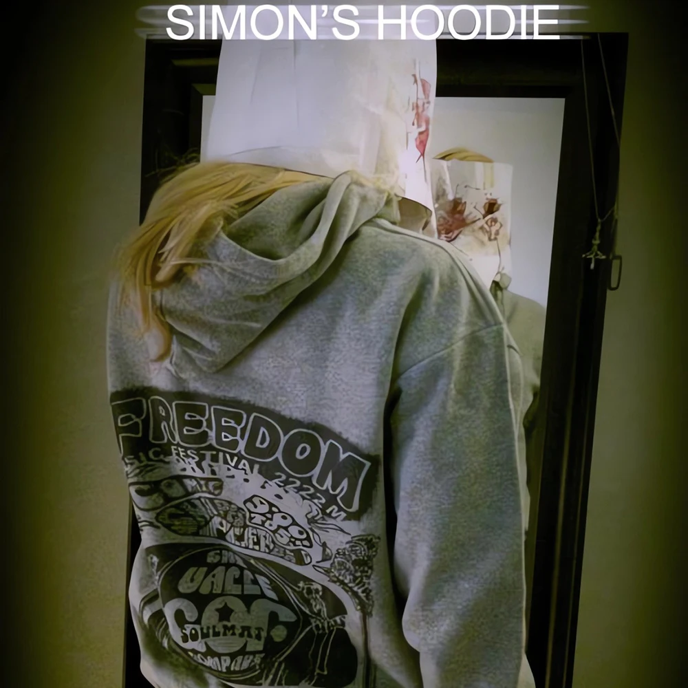 Embroidery Zip Up Hoodie - سيمون هنريكسون مضغوط هوديي صرخة الخوف