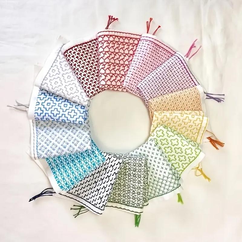 Embroidery Needles - 9/32 قطعة الموضوع والإبر الدنيم النسيج