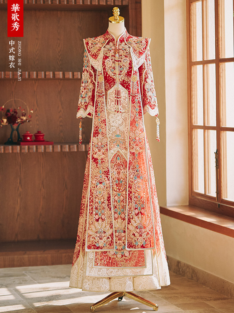 فستان زفاف على الطراز المينغ،  - مراجعة Embroidery Set وسعره