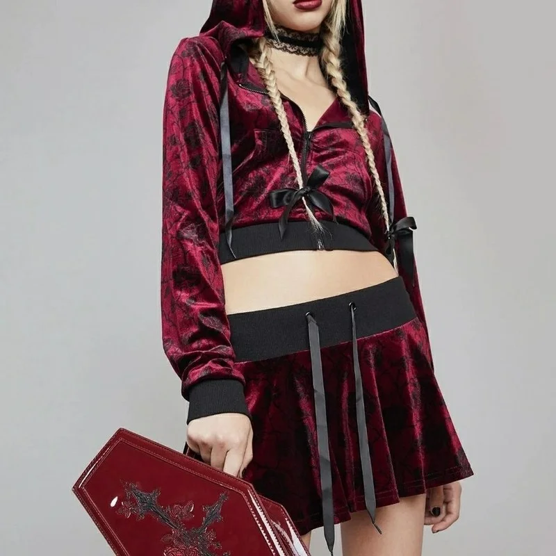 Harajuku Y2K لوليتا حقائب اليد - مراجعة Embroidery Gothic وسعره