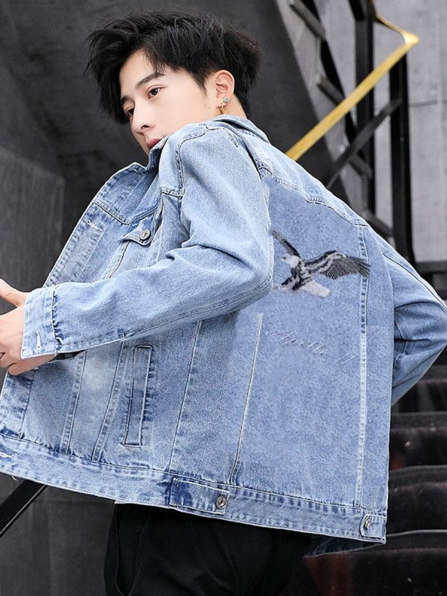 جاكيت جينز رجالي جديد لعام 202 - مراجعة Embroidery Jeans وسعره