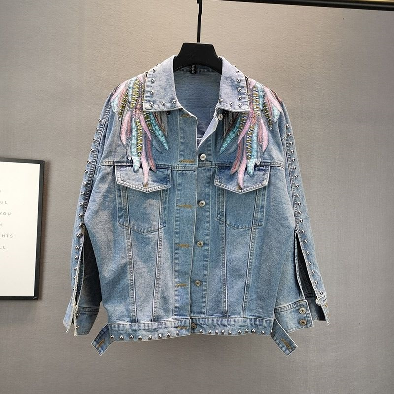 جاكيت دنيم نسائي جديد لخريف 20 - مراجعة Embroidery Jeans وسعره