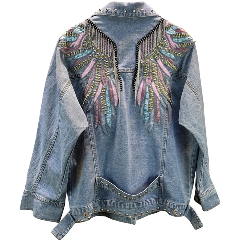 جاكيت دنيم نسائي جديد لخريف 20 - مراجعة Embroidery Jeans وسعره