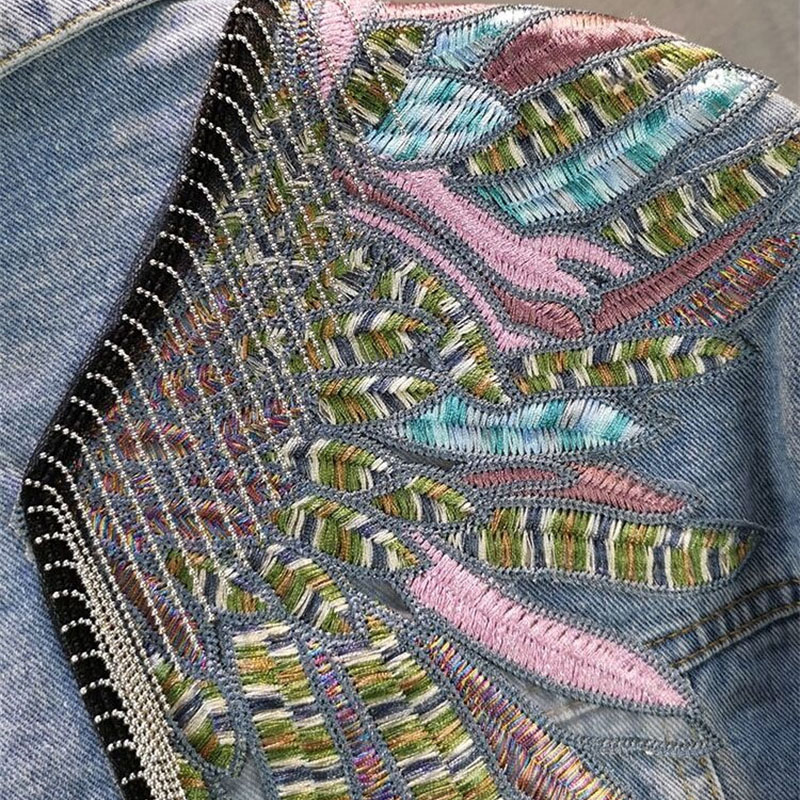 جاكيت دنيم نسائي جديد لخريف 20 - مراجعة Embroidery Jeans وسعره