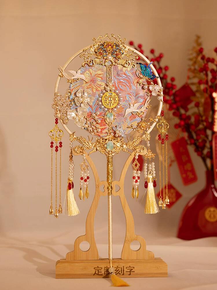مروحة عروس على الطراز الصيني،  - مراجعة Embroidery Kit وسعره
