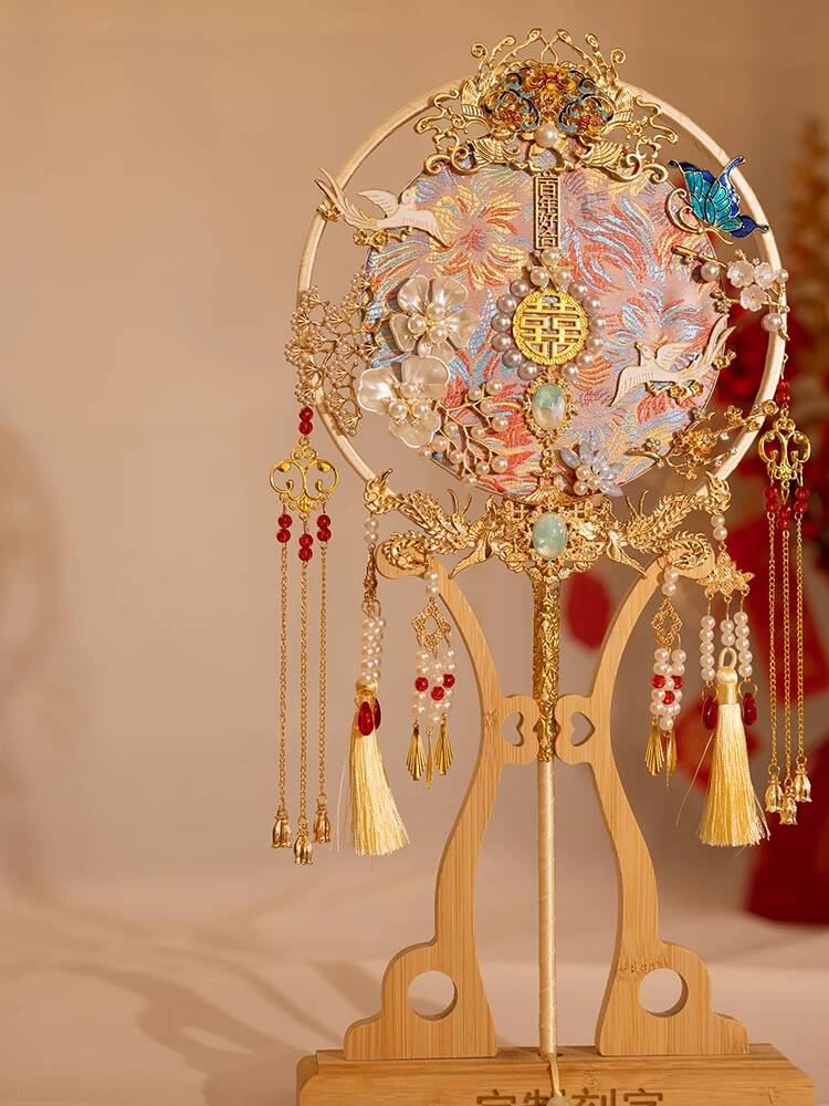 مروحة عروس على الطراز الصيني،  - مراجعة Embroidery Kit وسعره