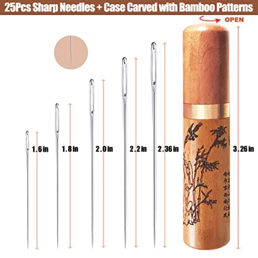 إبر خياطة كبيرة الحجم، إبر تطر - مراجعة Embroidery Needles وسعره