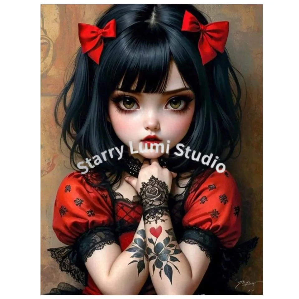طقم رسم بالألماس ثلاثي الأبعاد - مراجعة Embroidery Gothic وسعره