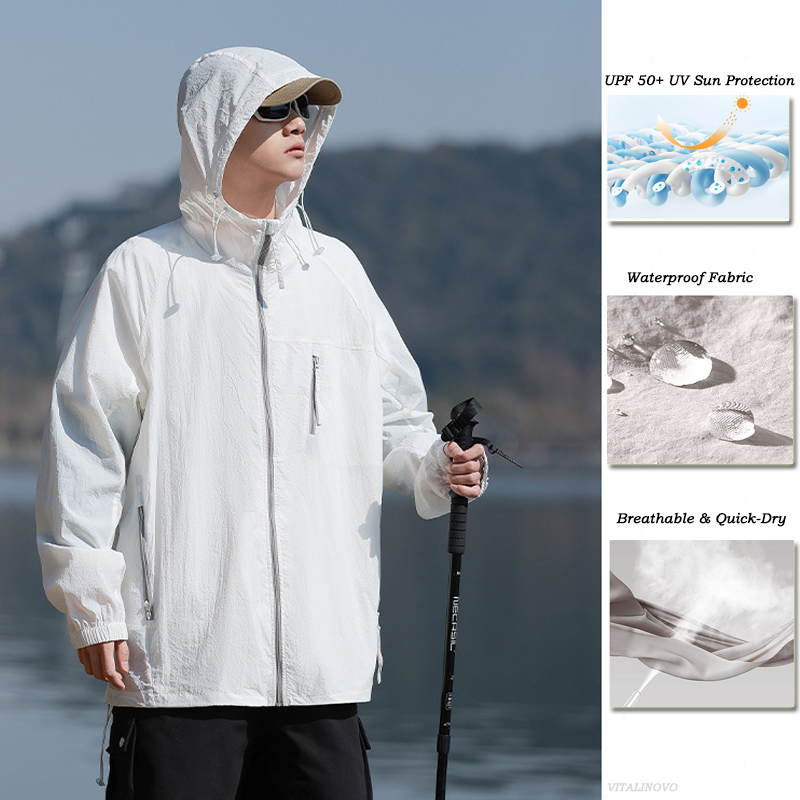 VITALINOVO للجنسين في الهواء ا - مراجعة Embroidery Zip Up Hoodie وسعره
