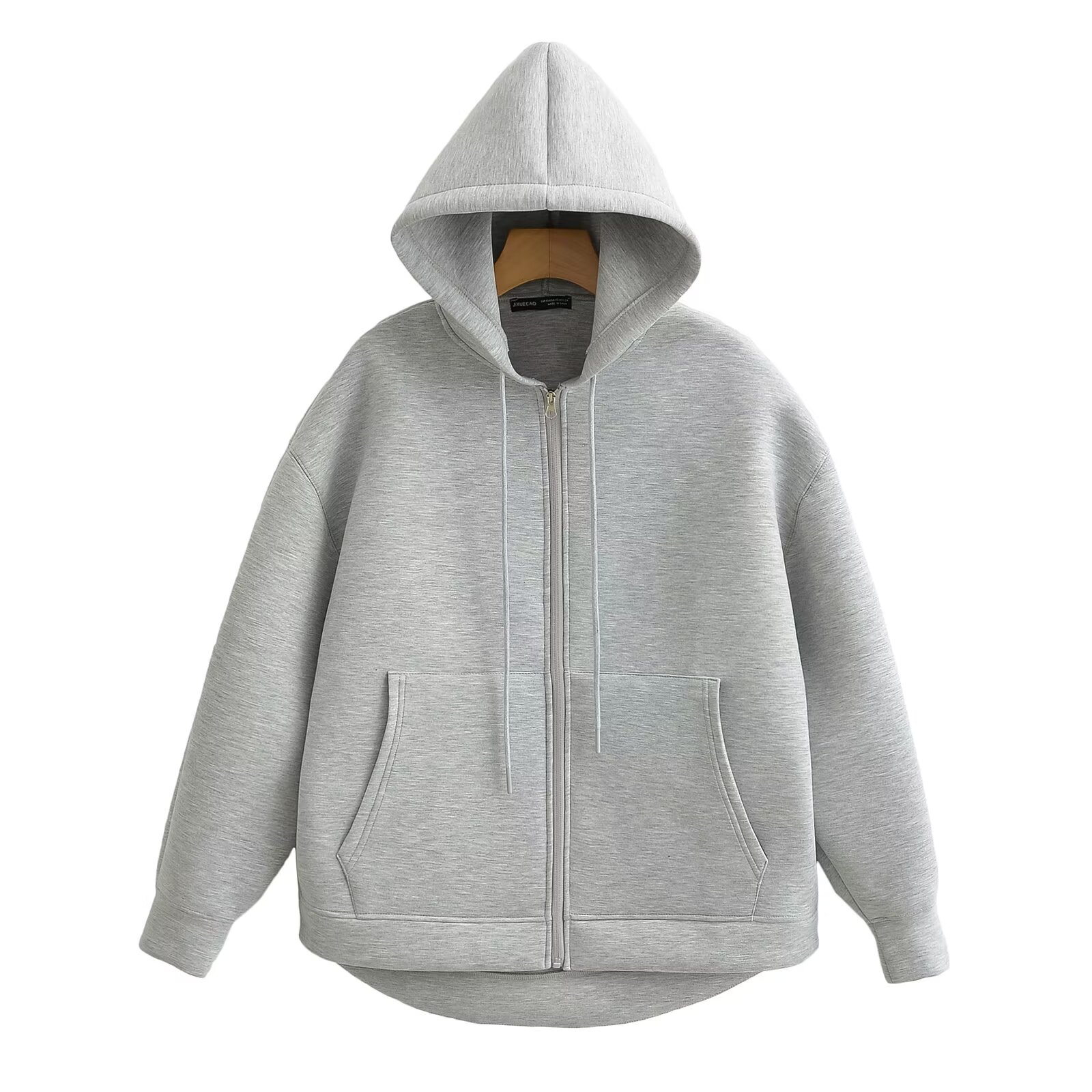 MUJER زمم هوديس المرأة الخريف  - مراجعة Embroidery Zip Up Hoodie وسعره