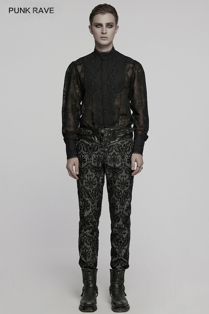 فاسق الهذيان الرجال القوطية قص - مراجعة Embroidery Gothic وسعره