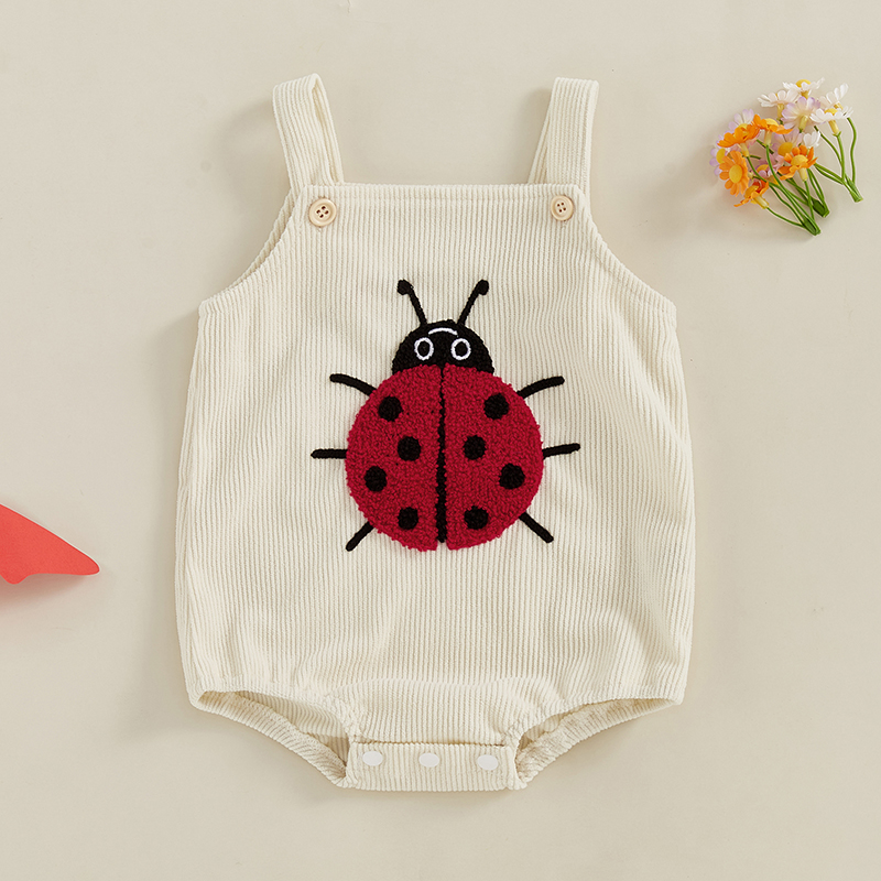 رومبير صيفي للأطفال بدون أكمام - مراجعة Embroidery Lady Bug وسعره