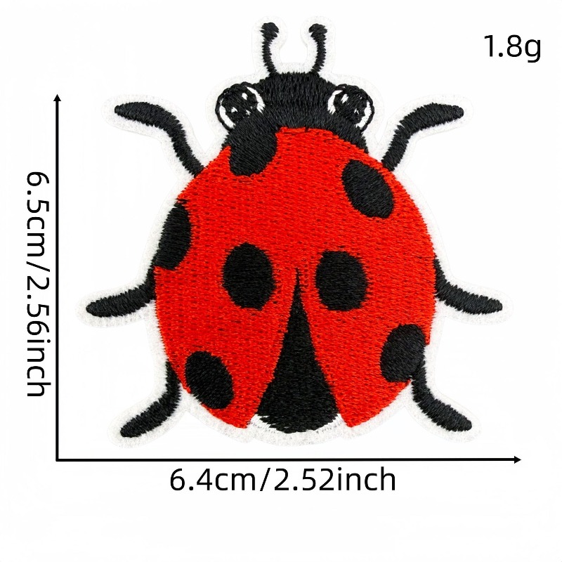 رقعة تطريز إبداعية لطيفة على ش - مراجعة Embroidery Lady Bug وسعره