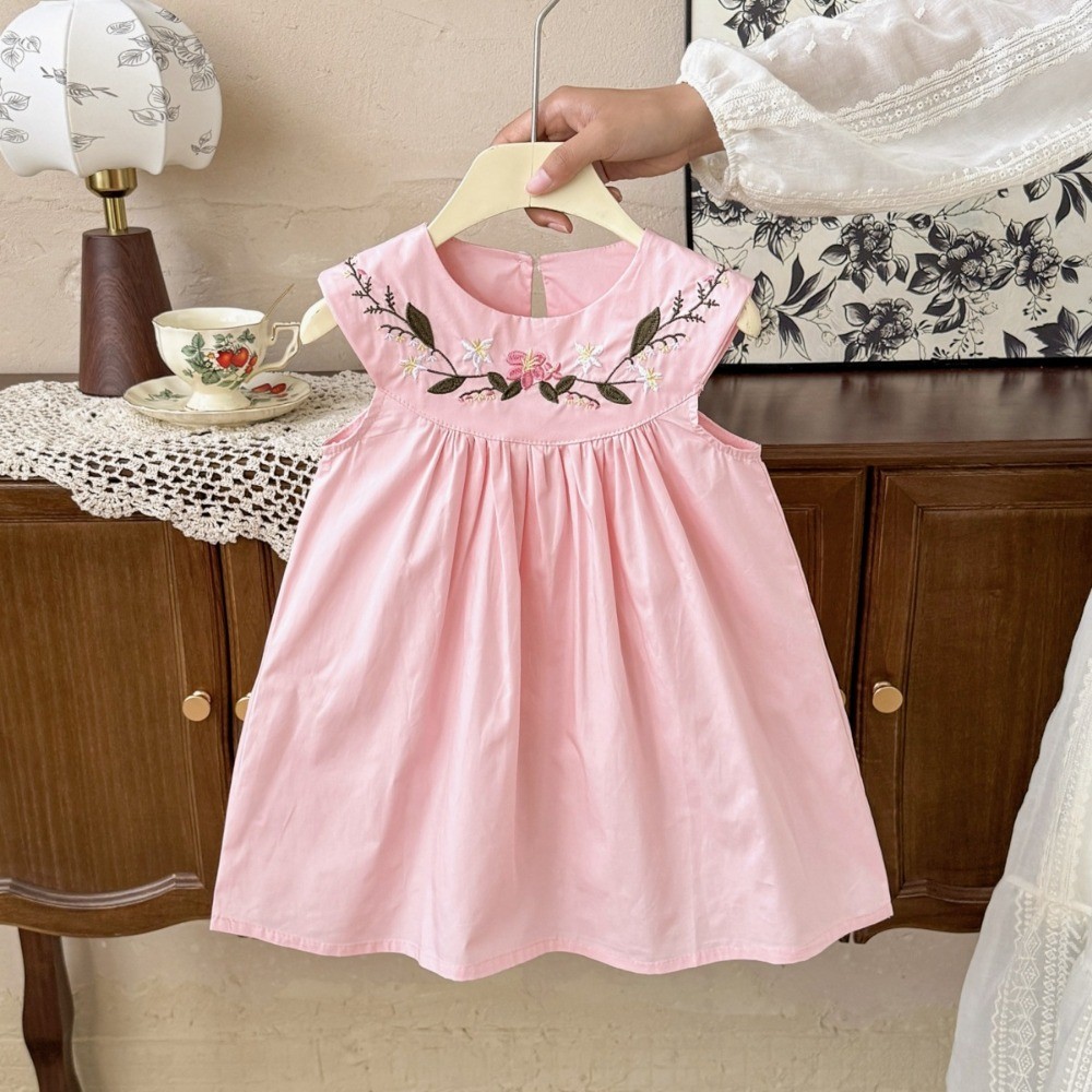 فساتين صيفية جديدة للفتيات على - مراجعة Embroidery Yellow Flower وسعره